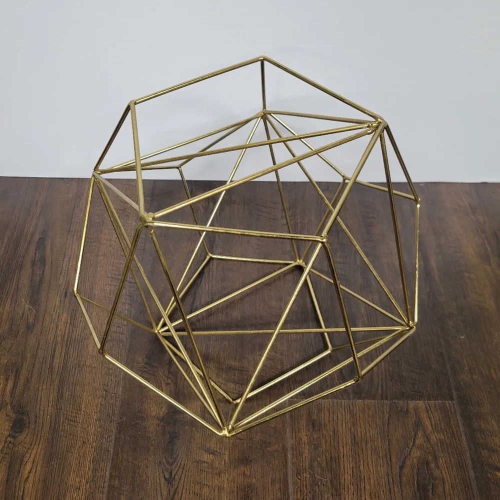 Geometric Icosahedron Himmeli - Coffee Table Decor - Modern Minimalist Orb